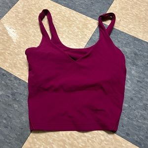 purple/pink lululemon align tank